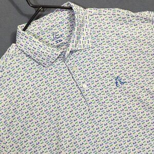 Rhoback Shirt Men's XXL Multicolor The Chubbs Short Sleeve Performance Polo